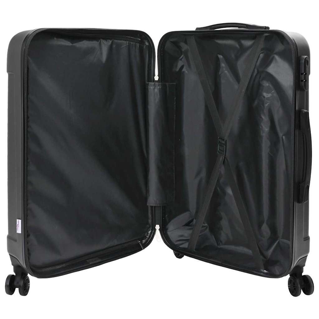 Suitcase Set 3 pcs Dark Grey 50 x 31 x 78 cm ABS Plastic