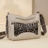 Large Capacity Women's Shoulder Bag Nylon Crossbody Bag Leopard Print Small Bag Mother Bag