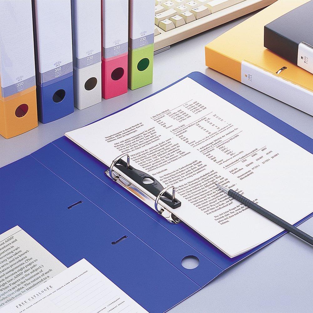 LIHIT LAB Ring Binder, 2-hole, D-type, A4, Clear, G2220-1