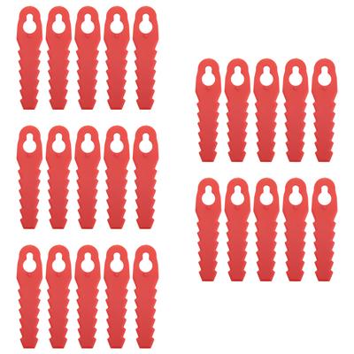 25Pcs Lawn Mower Plastic Blades Grass Mowing Replacement for L85 Sawtooth Trimmer Accessories