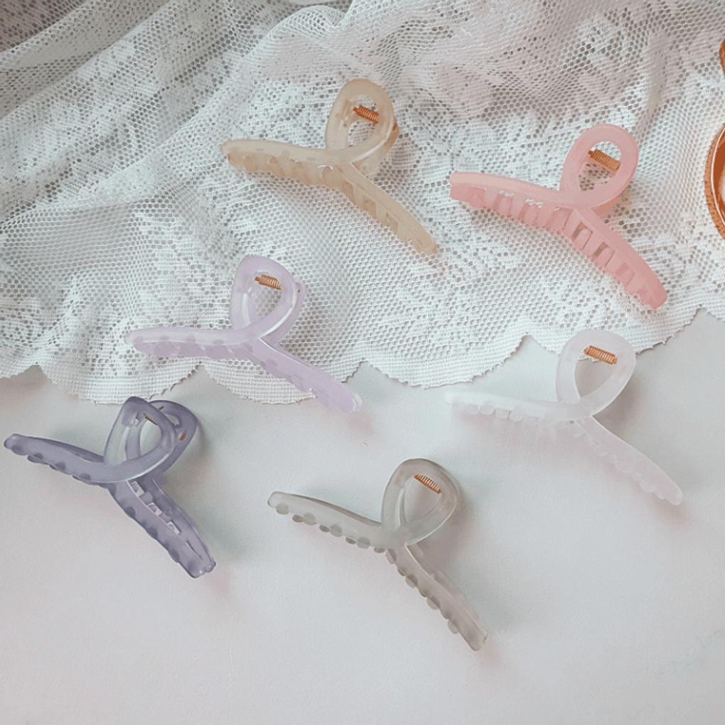 Haarklammer Hochsteckfrisur Haar matt Haarnadel transparent pastell matt