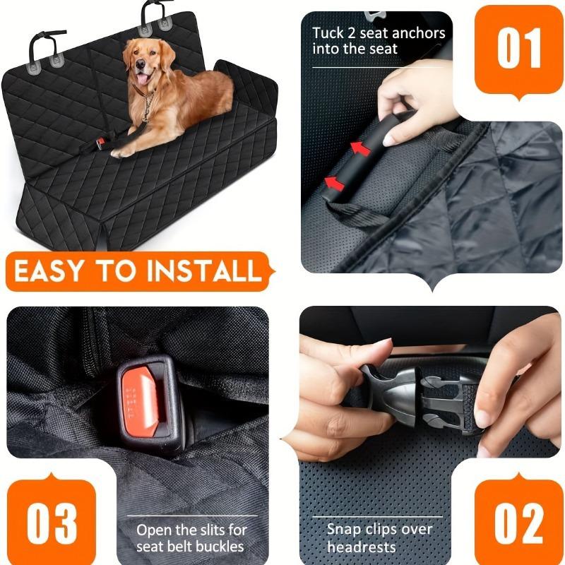 Pet Seat Cushion for Car: Rear Seat Protector for Cats & Dogs, Anti-Dirt & Anti-Bite Mat