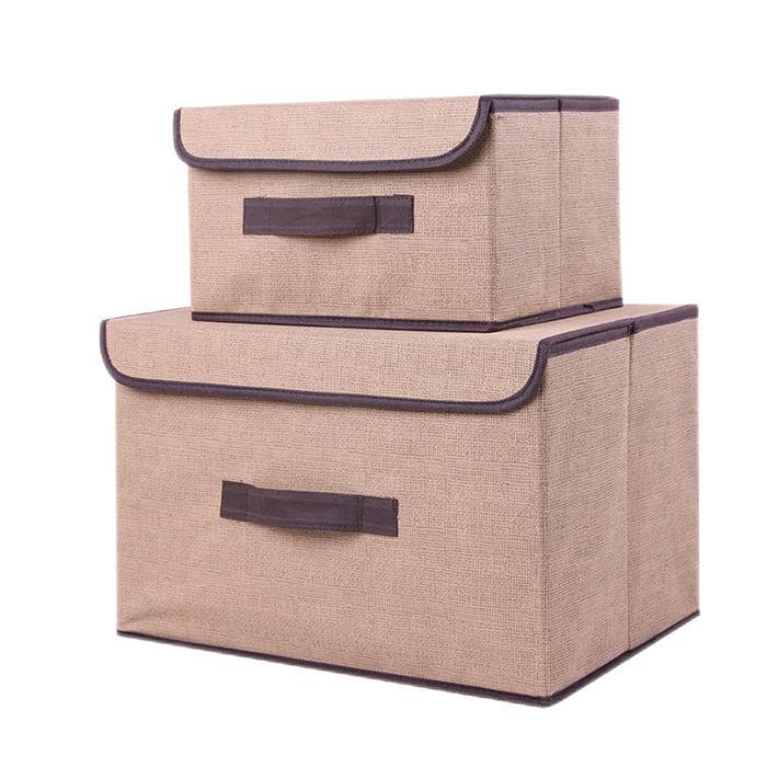 Large Capacity Foldable Non-Woven Fabric Storage Bin for Home Organization