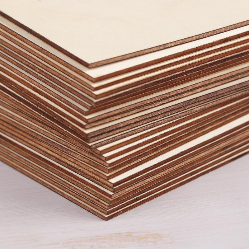 24Pcs Boxwood Sheets Basswood For Laser Cutting And Engraving,For Crafts, Diy Ornaments Model, Wood Burning