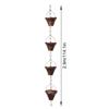 Durability Metal Copper Meshes Rain Chain Rusts Resistant Garden Rain Chain for Outdoor Water Drainage in Gardens