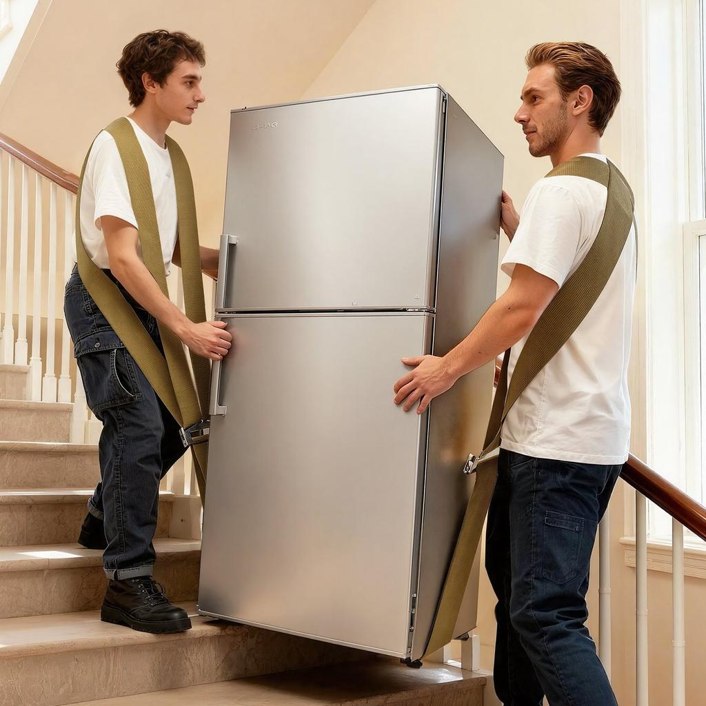 VEVOR Moving Straps, 2-Person Lifting and Moving System with 2 Harness Straps, 1 Load-bearing Strap & 1 Handheld Strap