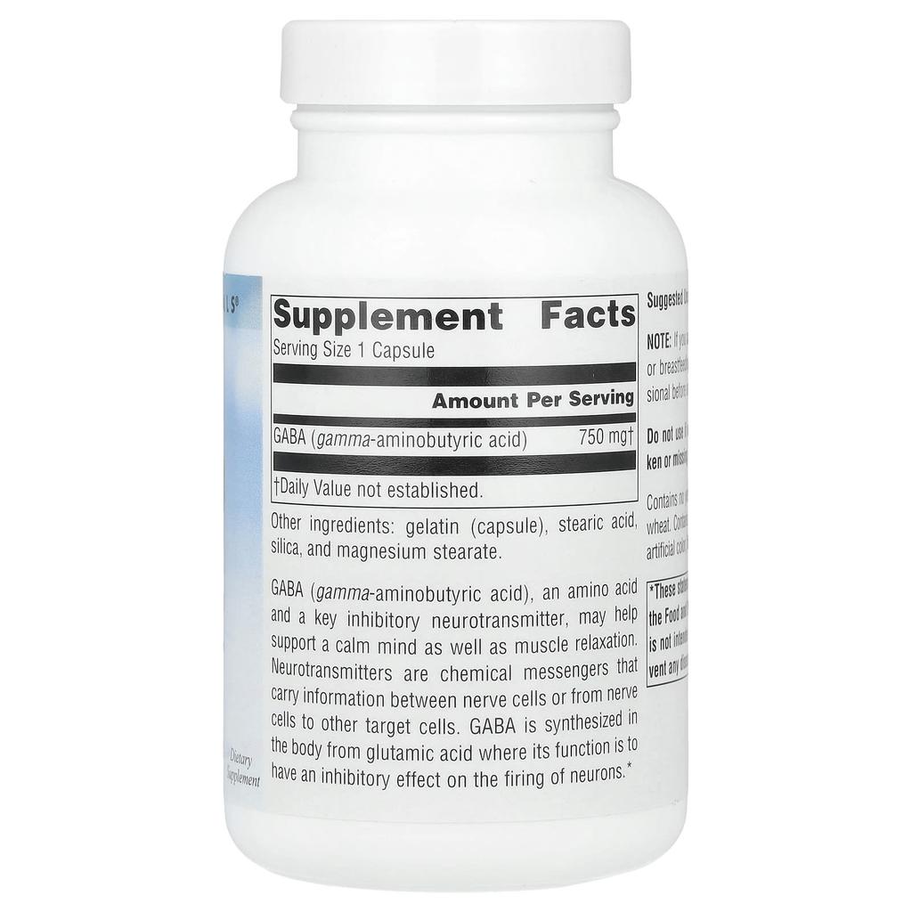 Serene Science®, Gaba, 750Mg, 90 Capsules