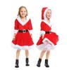 JUNDOMECY Santa Cosplay Costume for Cute Christmas Santa Claus Hooded Perfect for New Cultural and School Festivals L Girls, Costume, Outfit, Kids'