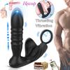 APP Vezérlő Férfi Teleszkópos Prosztata Masszírozó Bluetooth Thursing Butt Plug Anális Vibrátor Szexuális játékok férfiaknak Seggfej dugó 18 mód