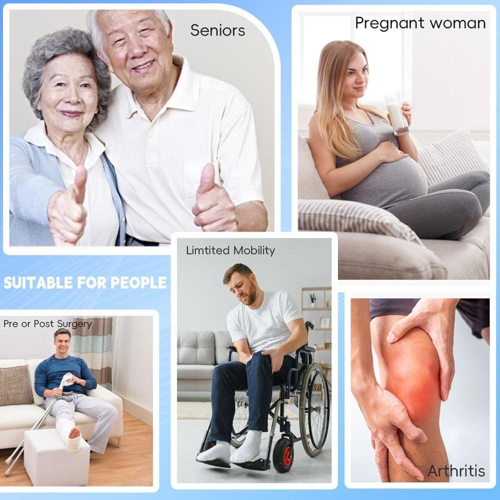 Nylon Long Leg Lifter Strap Black Color Rigid Leg Lifter Strap Long Leg Lifter  Mobility Aids Tool