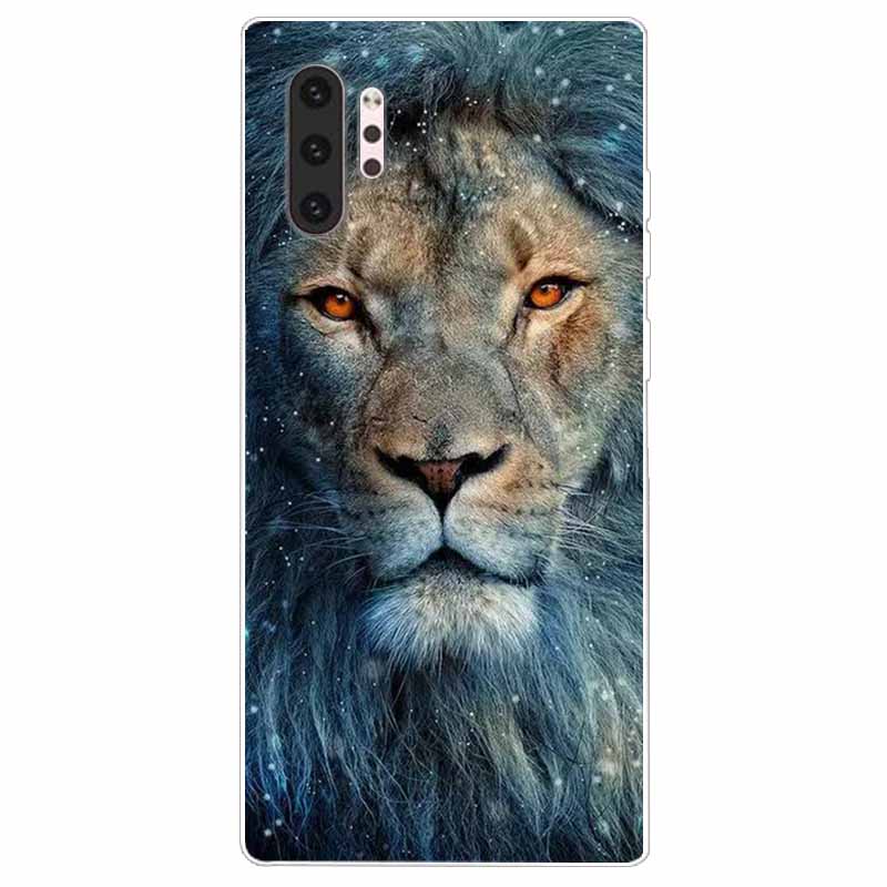 Phone Case For Samsung Note 10 Pro Plus Cover Note10 Silicone Soft Painted Wolf Coque for Samsung Galaxy Note 10 Lite TPU Bumper