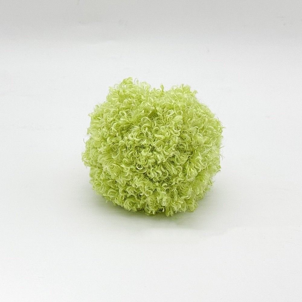 Plush Material Hand-knitting Yarn 50g Weight Circle Yarn Curled Teddy Yarn For Scarf