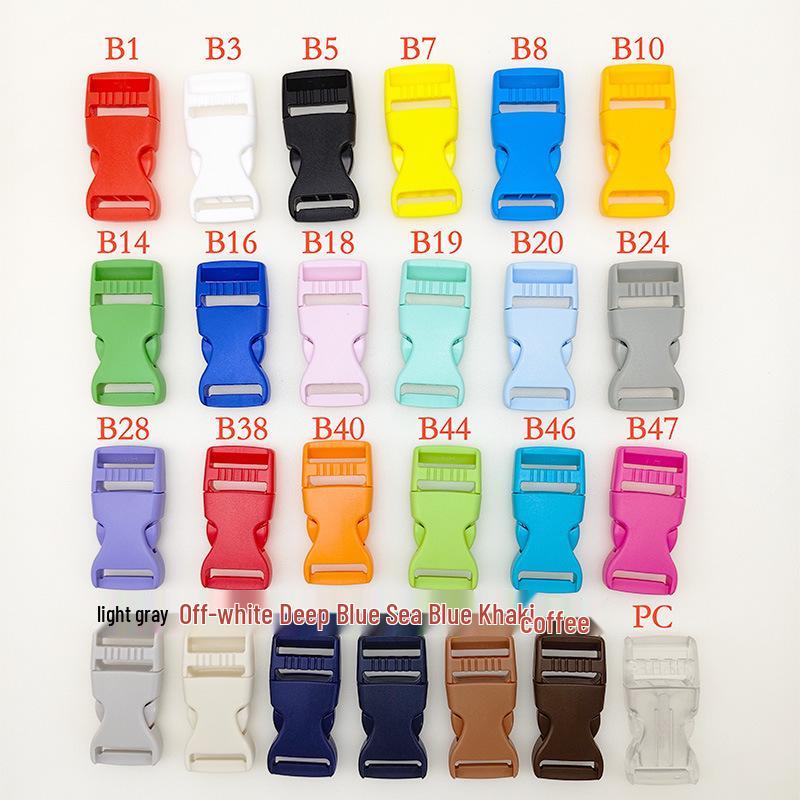25mm Colored Plastic Buckle for Backpack, Luggage, and Webbing - Unisex Safety Connector