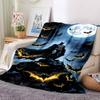 1pc Batman Blanket Lightweight Flannel Throw For Sofa, Bed, Travel, Camping, Livingroom, Office, Couch, Chair, And Bed