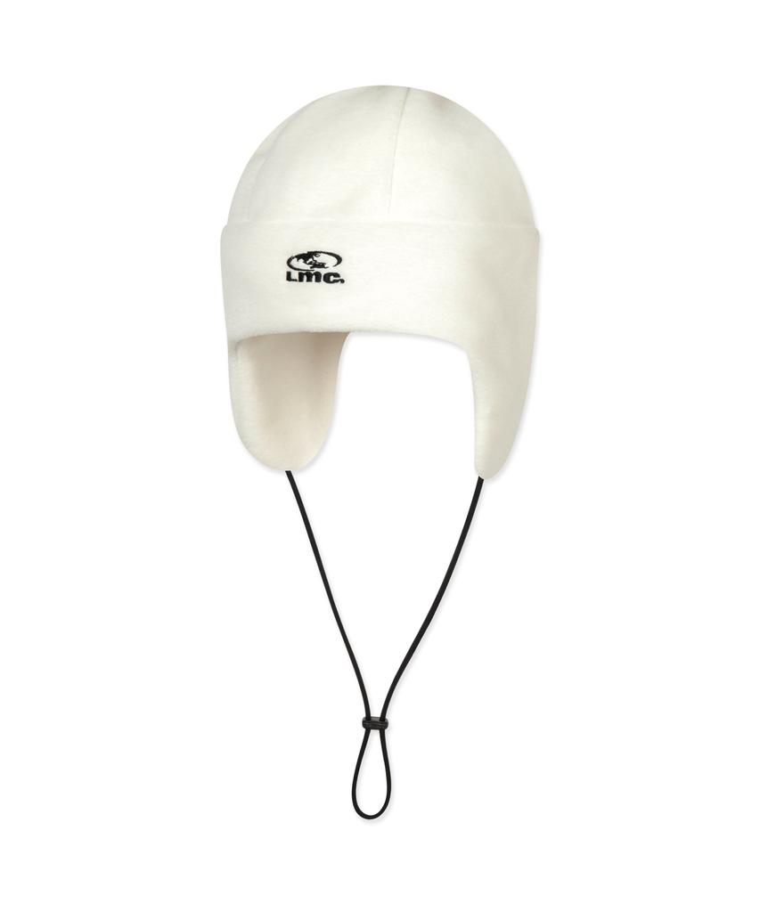 LMC Oval Globe Fleece Earflap Beanie Ivory