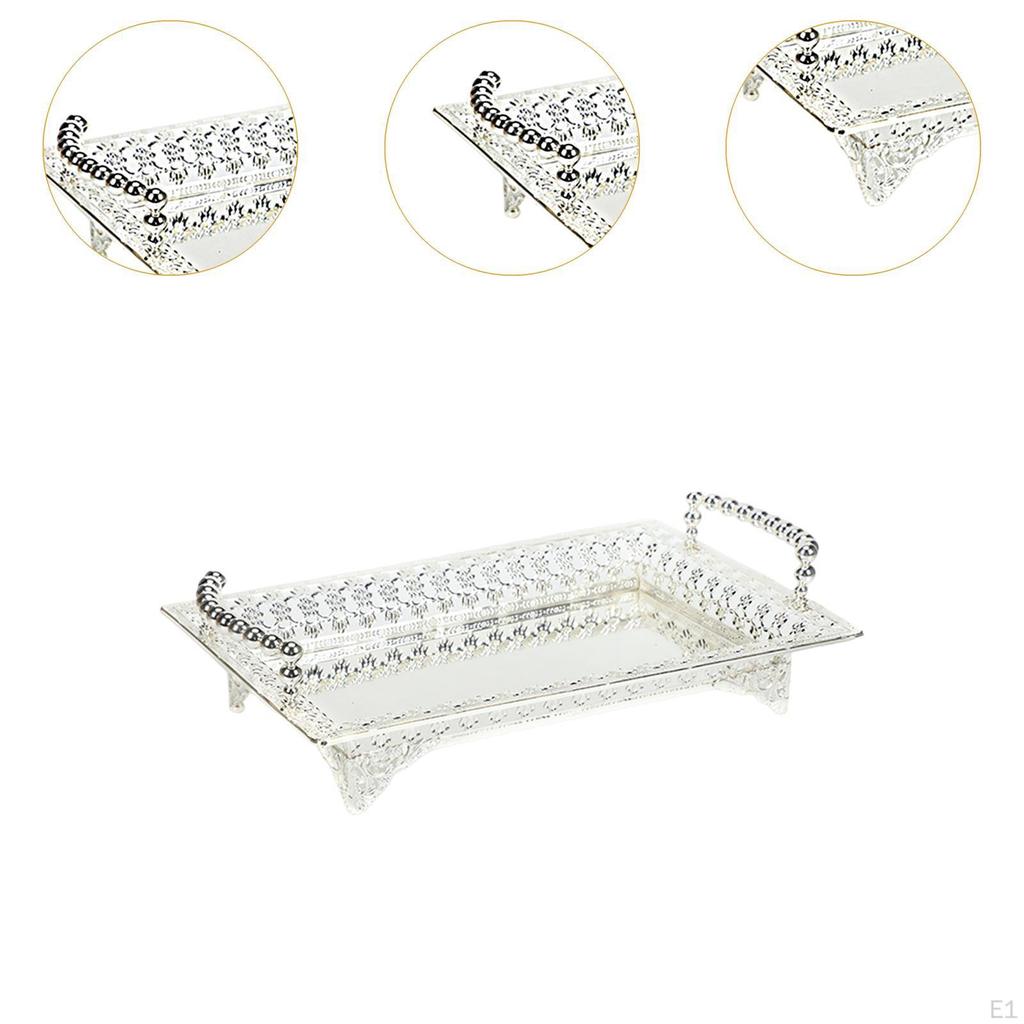 Decorative Tray for Serving Snacks And Storing Make-up In The Household