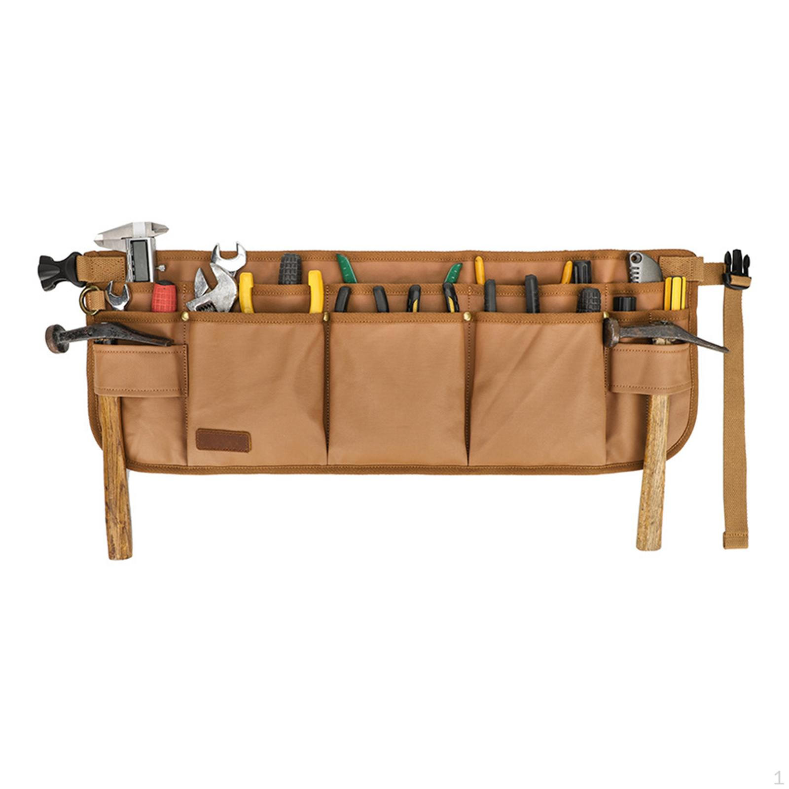 Waist Tool Bag, Storage Durable, Practical for, Lightweight, Multifunctional, First-class brown