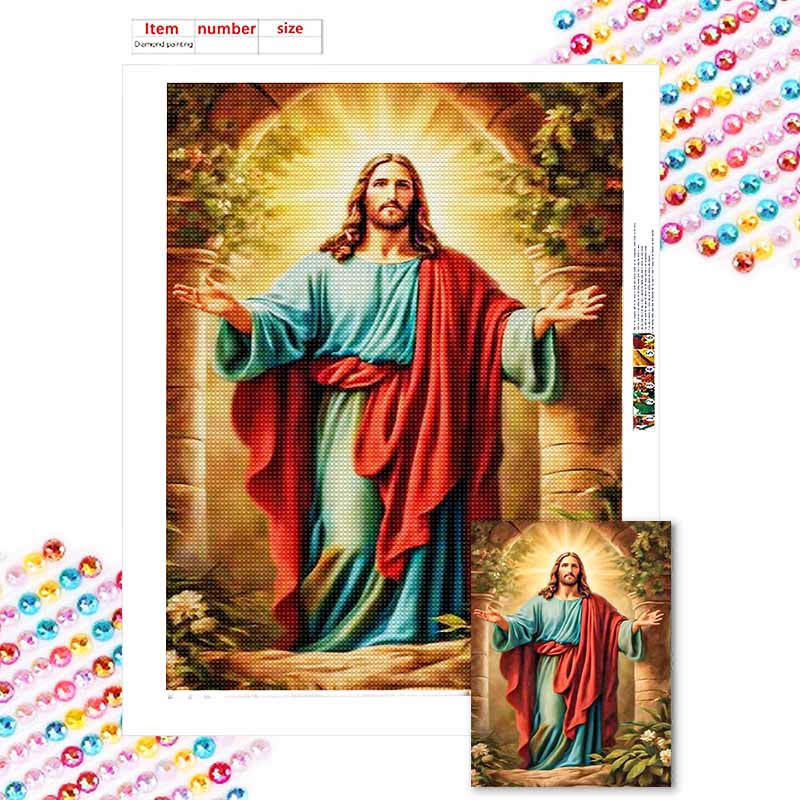 5D DIY Full Circle Diamond Painting "Religious" Embroidery Cross Stitch Home Decor Gift