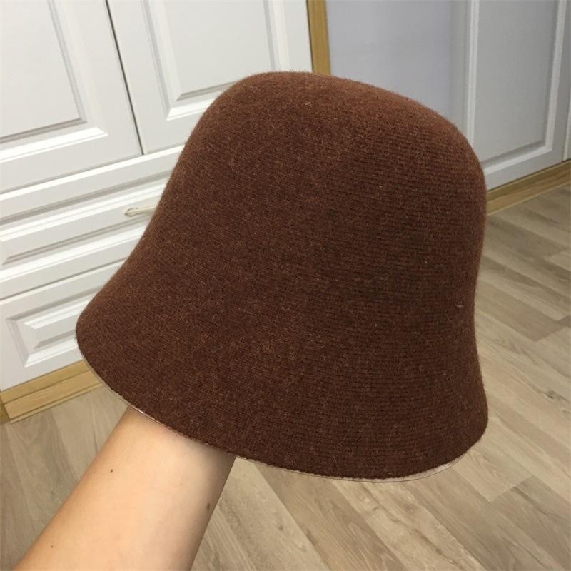

Японська справжня вовняна тепла шапка-відро для жінок. Фетрова ретро-вовняна шапка. Жіноча модна панамська шапка в британському стилі. 56-58cm