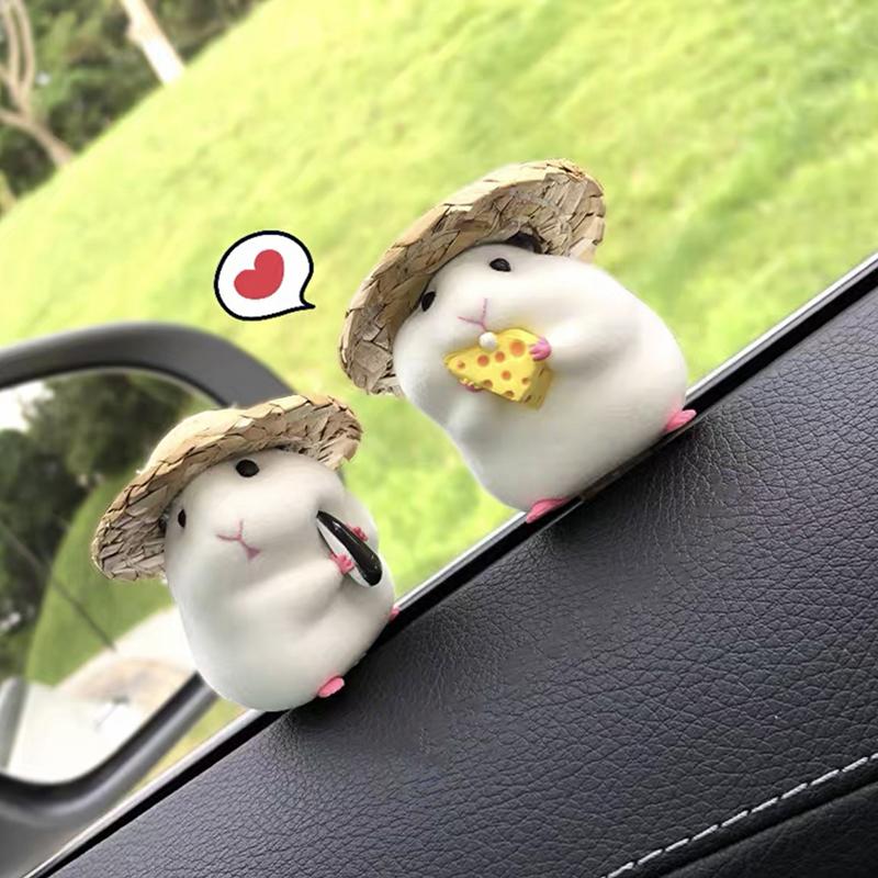 Ood Hamster-Auto-Ornamente, Fenster-Seiten-Auto-Innenzubehör, Dekorationszubehör