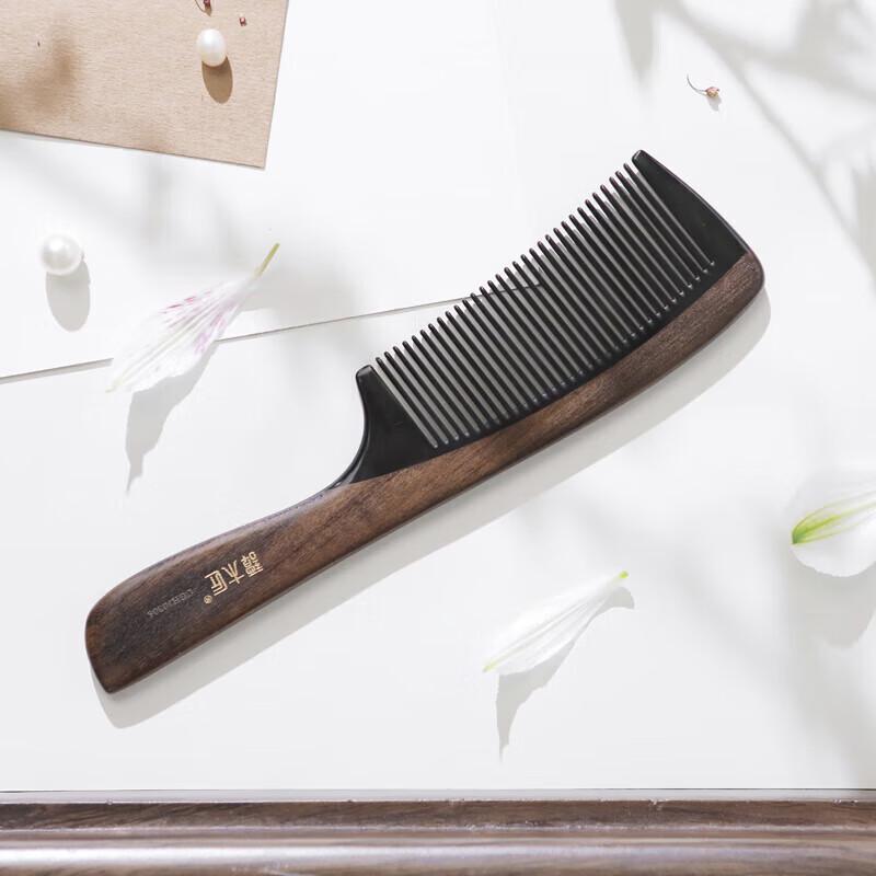 Tan Mujiang Natural Horn Comb