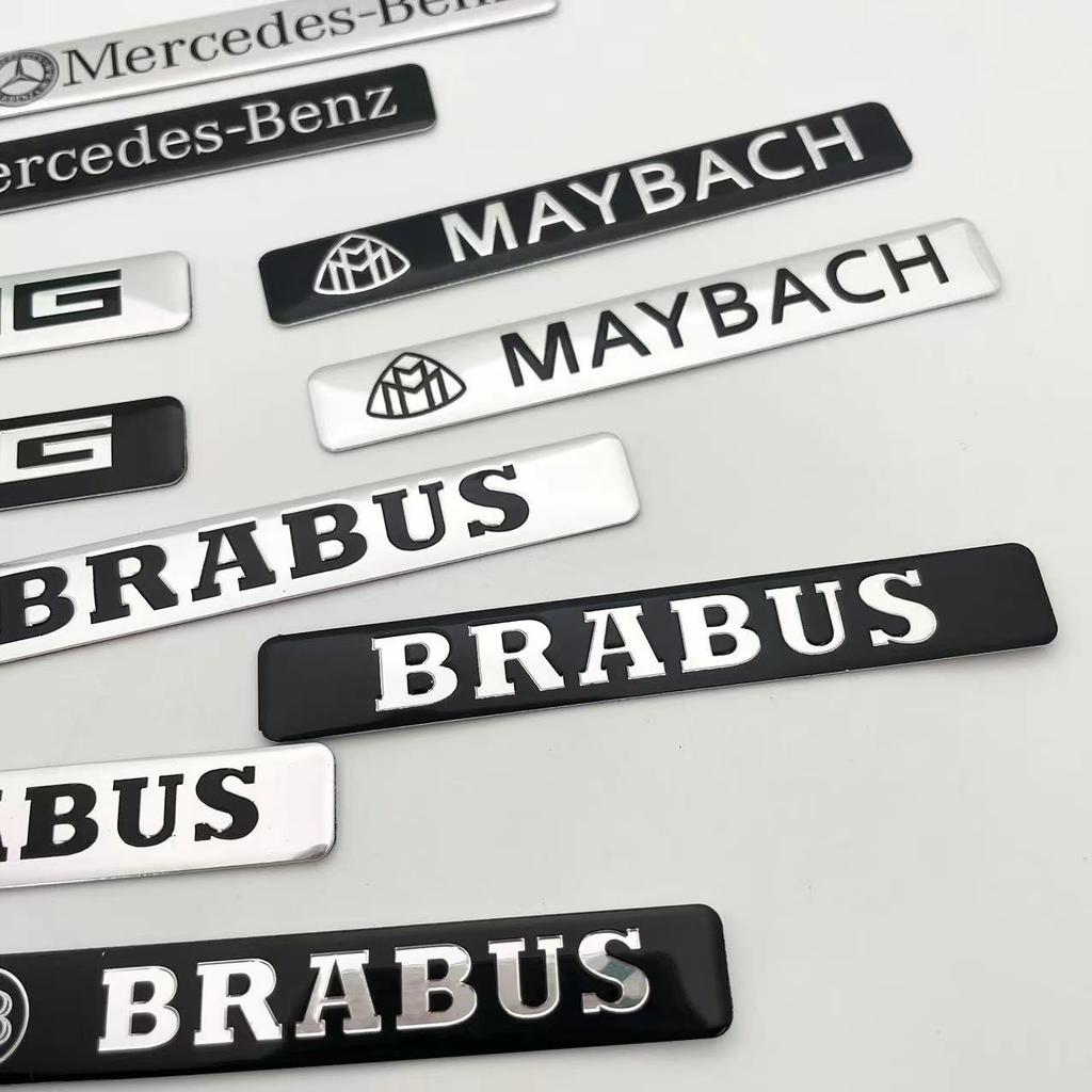 2025 Chaud 3D Métal Badge Autocollants Décalcomanie Accessoires Pour Mercedes Benz AMG Brabus Maybach W206 W204 W205 W212 W213 W221 W222 W223