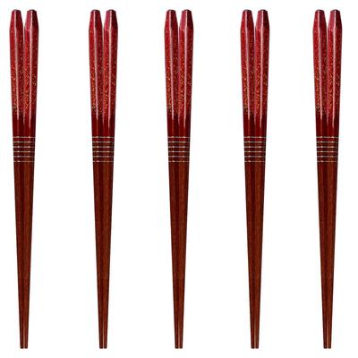 Happy Set of Made In PID1974 J-kitchens Chopsticks, 5, Material Wood, Chopsticks, Japan,