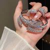 Snake Animal Jewelry Bracelet And Ring Combo In Silver For Trendy Daily Wear