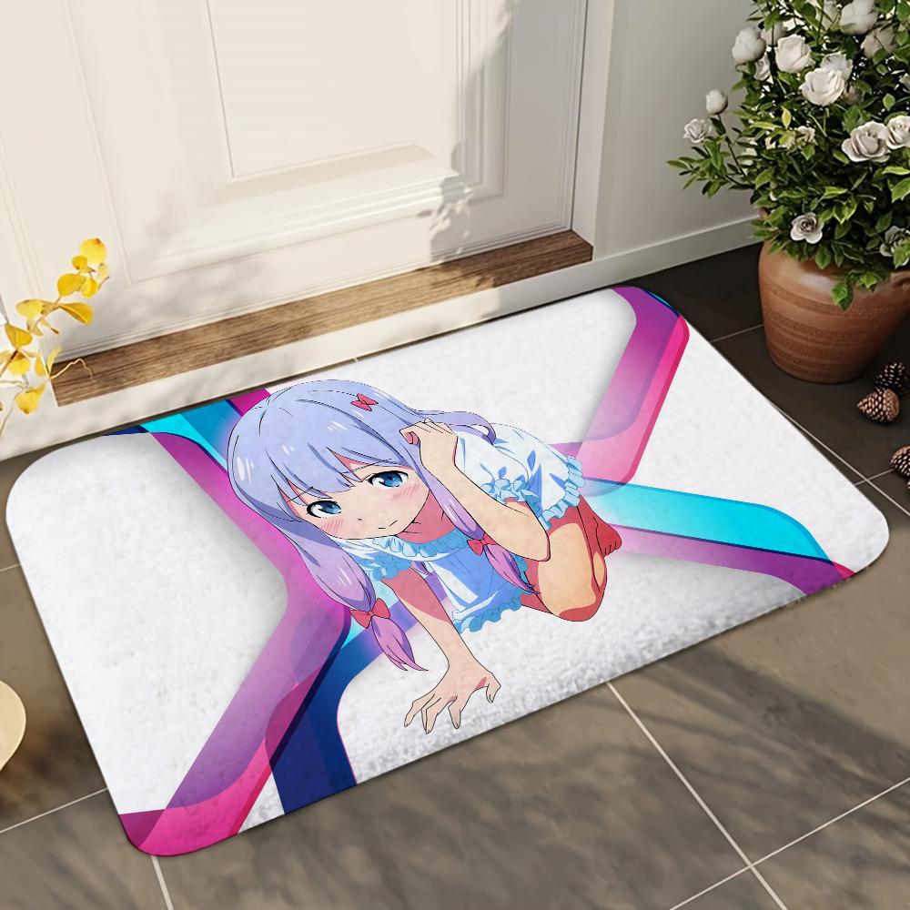 1pc Anime Izumi Sagiri Bathroom Absorbent Mats Anti-Slip Mats Home Decor Supplies Carpets Home Kitchen Floor Mats