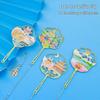 Yunnan Lijiang Ancient Town Jade Dragon Snow Mountain Metal Bookmark Fan