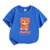 Kids Boys Girls 100% Cotton Short Sleeve Crew Neck T-Shirt,