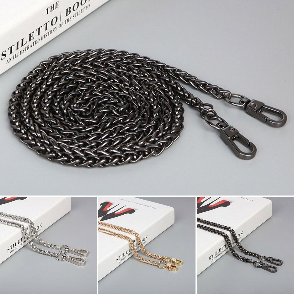 DIY Bag Accessories 60cm 120cm Bag Chains Replacement Metal Alloy Handbag Handle Chain Purse Chain Belt