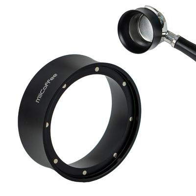 MiiCoffee 58mm Magnetic Pour Funnel Espresso Coffee Pour Ring Anodized Aluminum with 9 Magnetized Steel Compatible with 58mm Portafilters - - Pieces,