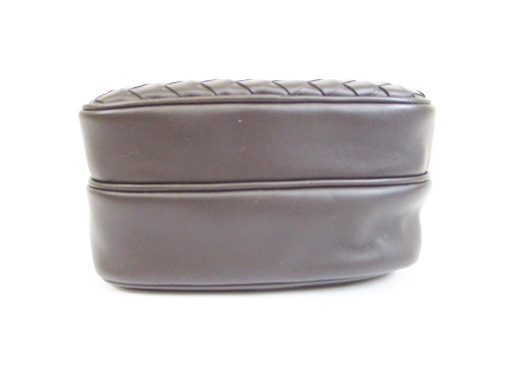 Geantă autentică BOTTEGA VENETA Intrecciato din piele maro închis #6560 Reconditionată