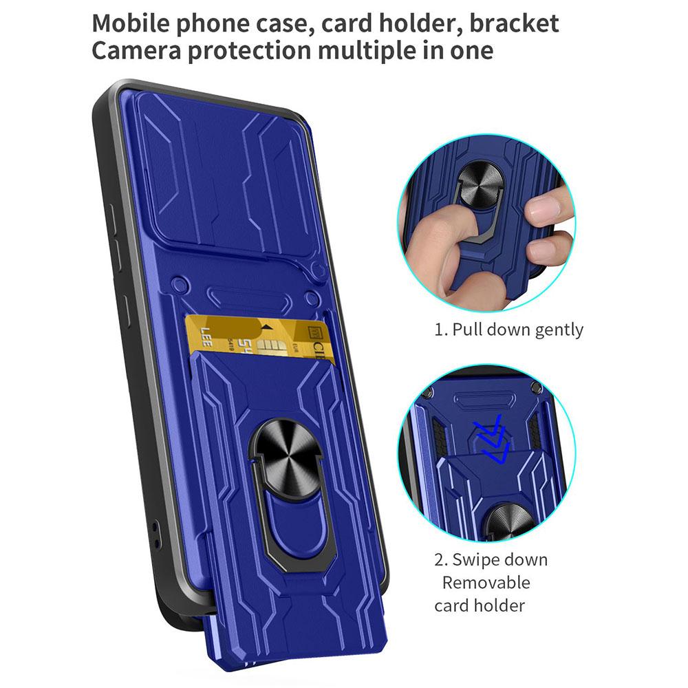 For Infinix GT 20 Pro 5G Case PC+TPU Kickstand Phone Back Cover with Camera Slider