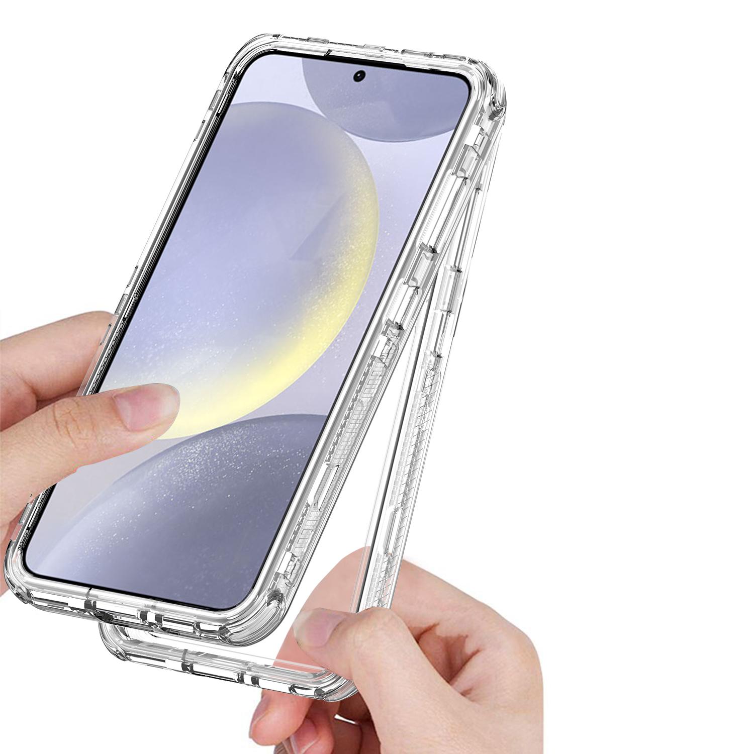 

For Samsung Galaxy S25/S24 Case Anti Scratch Acrylic TPU Clear Phone Cover As Shown A