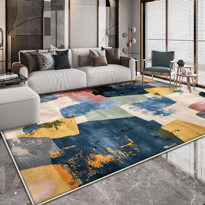 Easy Clean Abstract Carpets Living Room Decoration Large Area Non-slip Rugs Nordic Style Bedroom Decor Floor Mat 