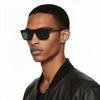 Burberry Logo Irregular Frame Sunglasses Men Sunglasses Black BE4402U346487