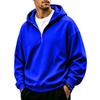 Men's Casual Full Zip Hoodie Loose Fit Sweatshirt for Sport and Everyday Wear