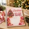 Interactive Holiday Surprise Card DIY Spiral Bound Christmas Gift Book, 5x7 Booklet, Handmade Souvenir Book 10 Pages Merry Cards, Gifts for