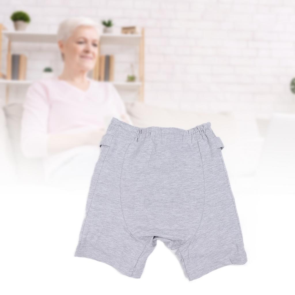 Elderly Hip Protection Shorts Breathable Sweat Absorbing Safety Hip Protector Pants Grey