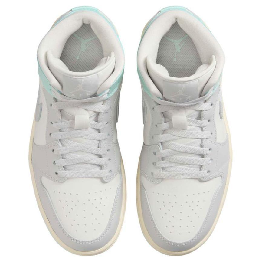 Jordan 1 Mid Football Grey Igloo Women's BQ6472-134