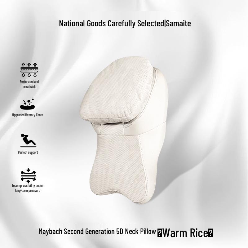 Maybach Second-Gen Car Headrest & Lumbar Pillow for Tesla & Xiaomi