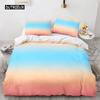 Rainbow Gradient Duvet Cover Set Queen Size Cute Bedding for Kids Girls Polyester Quilt Cover Single King Twin