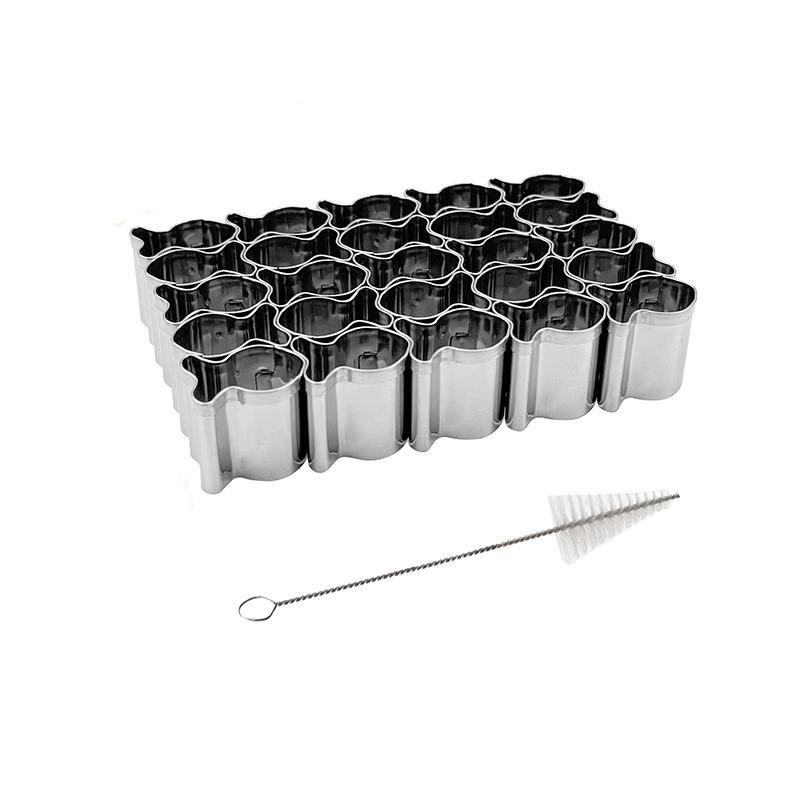 

Goldfish Cracker Cutter Stainless Steels Small Cookie Cutter with Cleaning Brush Non-Stick Dough Mold for Diy Snack Baking Tool