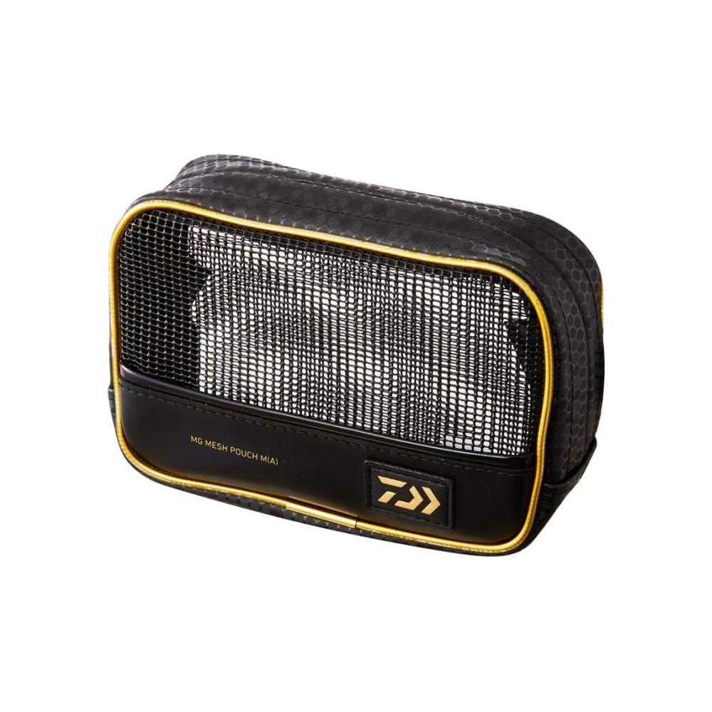 Daiwa MG Mesh Pouch A M Black Lightweight Storage Bag