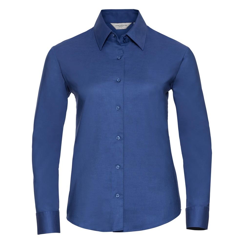 Russell Collection Womens/Ladies Classic Oxford Long-Sleeved Shirt
