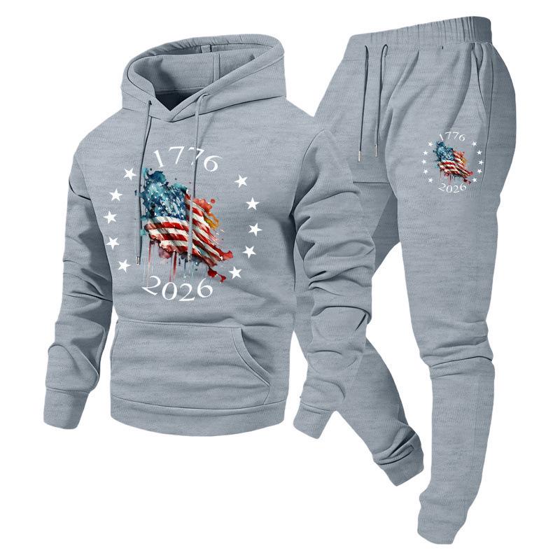 2025 Autumn Unisex Trendy Hooded Pullover Sweatshirt & Sportswear Set