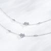 Moissanite 925 Sterling Silver Minimalist Heart-shaped Geometric Design Diamond Bracelet Adjustable Stacked Fashion Wedding Gift