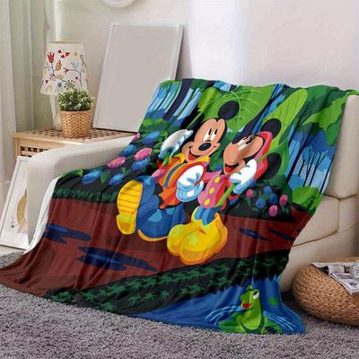 Mickey und Minnie Cartoon-Decke: Entzückend, Warm und Perfekt für die Heimdekoration Wohnzimmer, Reisen und Alle Jahreszeiten Weihnachtsdekoration